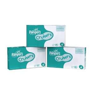 BRAND NEW   Pampers Cruisers Diapers eBulk Pack Size 4, 198 Count 