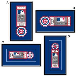  Chicago Cubs Single Ticket Frame