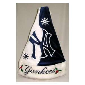  New York Yankees Color Block Santa Hat: Sports & Outdoors
