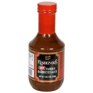 Rendezvous Bbq Sauce Sauce Bbq Famous Hot 18 OZ (Pack of 12)  