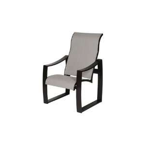   Sling Aluminum Arm Patio Dining Chair Cabernet: Patio, Lawn & Garden