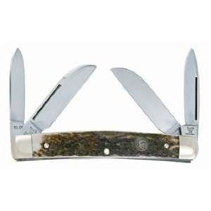   Pocket Knife Congress Genuine Deer Stag 124 DS: Sports & Outdoors