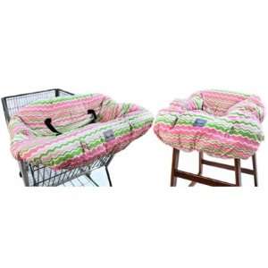   Ritzy Sitzy Shopping Cart High Chair Cover Little Miss Zig Zag: Baby