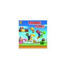 Super Mario Bros Wii Party Thank Yous x 6 £3.49