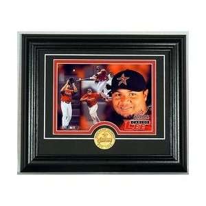  Highland Mint Houston Astros Carlos Lee Framed with Bronze 