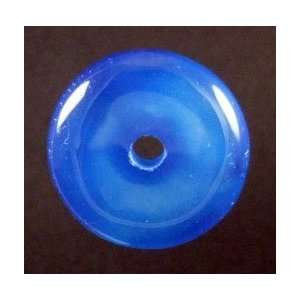  Healing Blue Onyx Donut Pendants