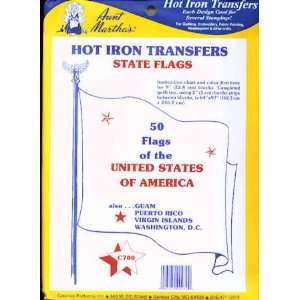  13566 PT State Flags Quilt Iron On Transfer by Aunt Martha 
