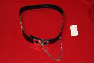 Womans belt SUZI ROHER BRAND NEW Black Color metal chain  