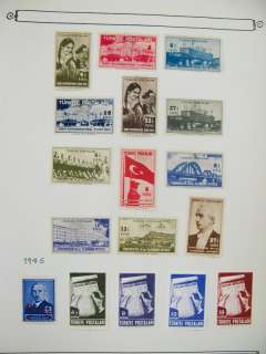 Turkey Stamps Old  Time Collection In Album  