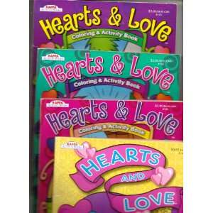  Hearts & Love Coloring & Activity Book: Kappa: Books
