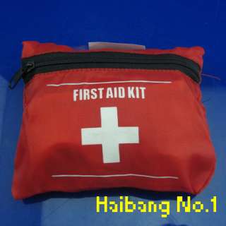 Emergency First Aid Kit Bag Pack Travel Sport Survival New Red FIRST 