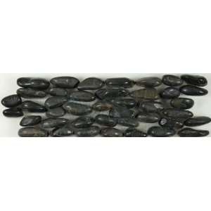 Onyx Pebbles & Stones Black Standing Pebbles Series Polished Natural 