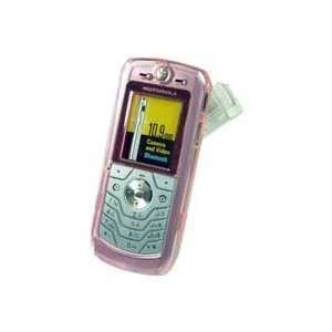  Motorola SLVR L6 Pink Crystal Case with Swivel Clip Cell 