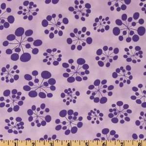  44 Wide Spring Fever Dandelion Lilac/Purple Fabric By 