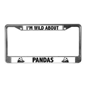  Wild About Pandas Cool License Plate Frame by  