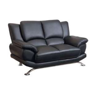   Black 9908 Love Seat   Black   Global Furniture