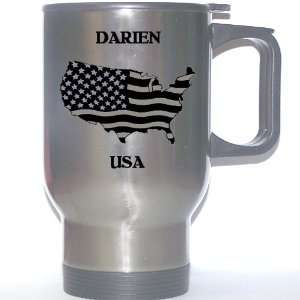  US Flag   Darien, Illinois (IL) Stainless Steel Mug 