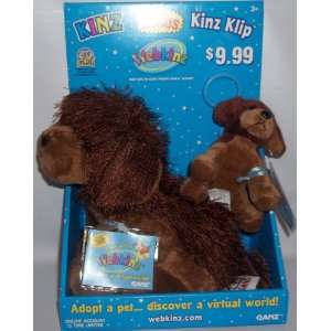   Brown Dog with Bonus Kinz Klip Brown Dog Webkinz By Ganz: Toys & Games