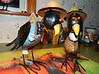 Set Of 2 Life Size Tin Mr. & Mrs. Old Crows, New, Home/ Garden Decor