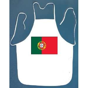  Portugal Flag BBQ Barbeque Apron with 2 Pockets: Patio 