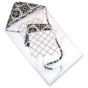   : Four Piece Versailles Black & White Hooded Towel Gift Cake: Jewelry