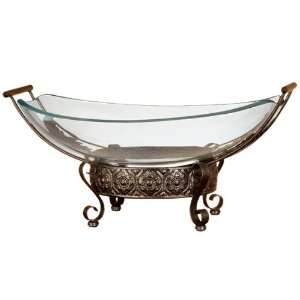    Contempo 14 Deco Glass & Polyresin Decorative Bowl
