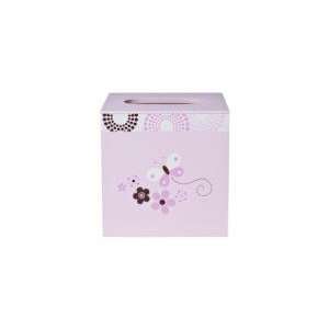  Tiddliwinks Pink Dots Butterfly Tissue Box Cover: Home 