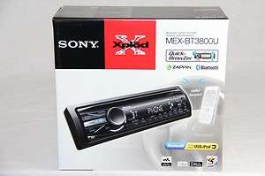 New Sony MEX BT3800U In Dash CD MP3/WMA/AAC Bluetooth Car CD MP3 USB 
