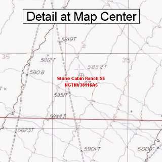 USGS Topographic Quadrangle Map   Stone Cabin Ranch SE, Nevada (Folded 