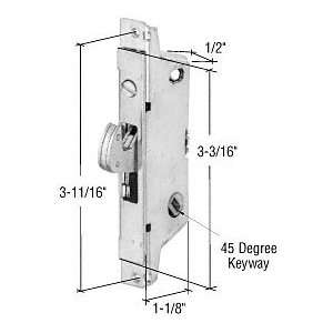  1/2 Wide Stainless Steel Square End Face Plate Mortise 