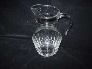Depression Glass, 2 Qt., Clear, Paneled, Water Pitcher  