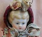 Antique 1870s 12 China Head Doll with Original Hand Sewn Outfit 