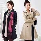 Fashion Beautiful 2011 new Womens Double breasted Trench Coat Jacket