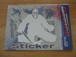 Hockey Player Vinyl Car Decal Goalie Sticker  