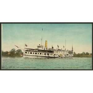   Str,steamboats,ship,New York,Thousand Islands,NY,c1902
