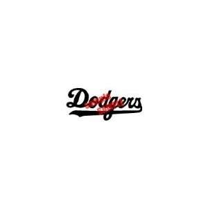 LOS ANGELES DODGERS LETTERING TEAM MLB 13 LOGO WHITE VINYL DECAL 