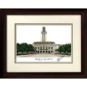  University of Texas, Austin Alma Mater Framed Lithograph 