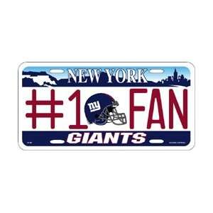  Giants Set of 2 #1 Fan Metal License Plates *SALE*