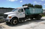 No Reserve 03 Ford 230 F 750 XLT Roll Off Truck  