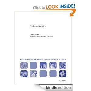 Continental America: Oxford Bibliographies Online Research Guide 