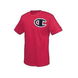  Champion 862 Cotton T Shirt with Big C Graphic Sports 