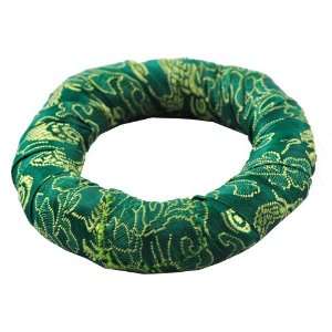  Tibetan Singing Bowl Green Cushion Ring