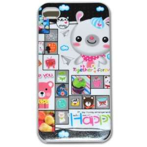 Cute Cartoon Hard Case for Iphone 4g (At&t Only) Jc054c + Free Screen 