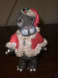 Dave Grossman Creation 7 Santa Hippo Figurine NIB  