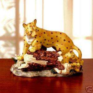 Decorative Collectible Porcelain Leopard Figurine New  