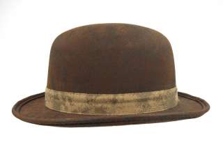 BOWLER SteamPUNK Victorian Derby Top Hat BROWN  