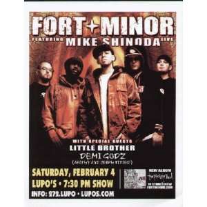 Fort Minor Concert Flyer Providence Lupos:  Home & Kitchen