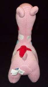   BARN KIDS Pink SWEATER Knit HEART Red GIRAFFE Plush BABY Girls TOY PBK