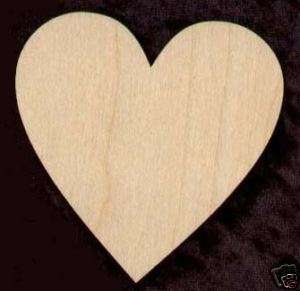 HEART BUY THE DOZEN Unfinished Wood Cutout #410 2  