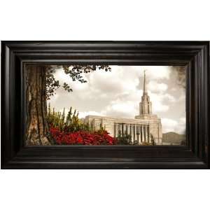  LDS Oquirrh Mountain Temple 6 47x29 Double Frame   Framed 